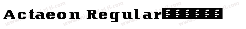 Actaeon Regular字体转换